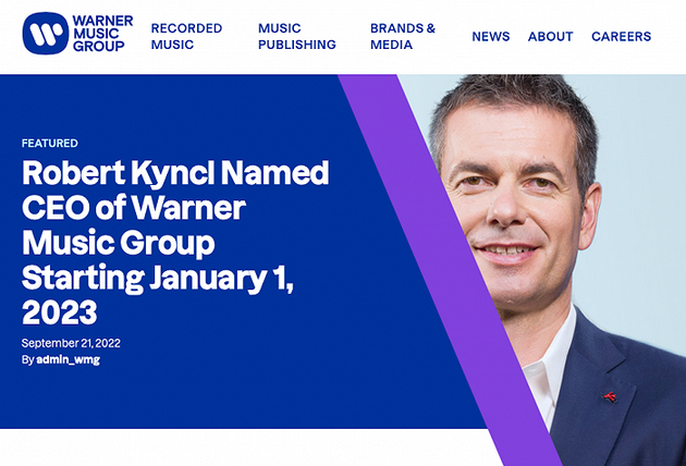 YouTube Chief Commercial Officer Robert Kyncl Named New CEO of Warner Music